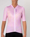 HOLOKOLO Cycling short sleeve jersey - SPARKLE LADY - pink
