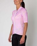 HOLOKOLO Cycling short sleeve jersey - SPARKLE LADY - pink