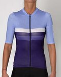 HOLOKOLO Cycling short sleeve jersey - SPORTY LADY - blue/light blue