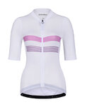 HOLOKOLO Cycling short sleeve jersey - SPORTY LADY - white/pink