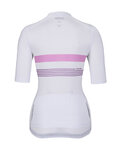 HOLOKOLO Cycling short sleeve jersey - SPORTY LADY - white/pink