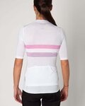 HOLOKOLO Cycling short sleeve jersey - SPORTY LADY - white/pink