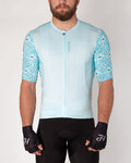 HOLOKOLO Cycling short sleeve jersey - DELICATE ELITE - light blue