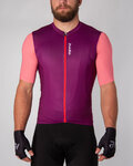 HOLOKOLO Cycling short sleeve jersey - ENJOYABLE ELITE - pink/purple