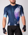 HOLOKOLO Cycling short sleeve jersey and shorts - FABULOUS ELITE - black/blue