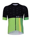 HOLOKOLO Cycling short sleeve jersey and shorts - OPTIMISTIC ELITE - black/green