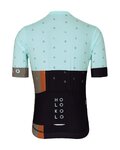 HOLOKOLO Cycling short sleeve jersey - GRATEFUL ELITE - light blue/black