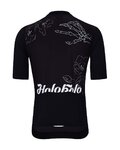 HOLOKOLO Cycling short sleeve jersey and shorts - CRAZY ELITE - black/white