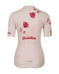 HOLOKOLO Cycling short sleeve jersey - ROMANTIC ELITE LADY - bordeaux/beige