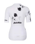 HOLOKOLO Cycling short sleeve jersey and shorts - CALM ELITE LADY - white/black/grey