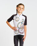 HOLOKOLO Cycling short sleeve jersey - RIDERS KIDS - black/white
