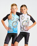 HOLOKOLO Cycling short sleeve jersey - RIDERS KIDS - black/white