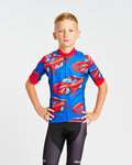 HOLOKOLO Cycling short sleeve jersey - CARS KIDS - red/blue