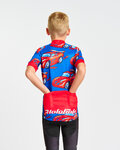 HOLOKOLO Cycling short sleeve jersey - CARS KIDS - red/blue