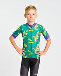 HOLOKOLO Cycling short sleeve jersey - DINOSAURS KIDS - green