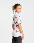 HOLOKOLO Cycling short sleeve jersey - BUTTERFLIES KIDS - white/multicolour