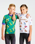 HOLOKOLO Cycling short sleeve jersey - BUTTERFLIES KIDS - white/multicolour