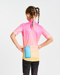 HOLOKOLO Cycling short sleeve jersey - CANDYBAG KIDS - yellow/pink