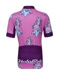 HOLOKOLO Cycling short sleeve jersey and shorts - UNICORNS KIDS - pink/black