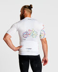 HOLOKOLO Cycling short sleeve jersey - MAAPPI ELITE - multicolour/white