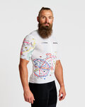 HOLOKOLO Cycling short sleeve jersey - MAAPPI ELITE - multicolour/white