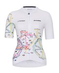 HOLOKOLO Cycling short sleeve jersey - MAAPPI ELITE LADY - multicolour/white