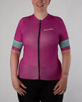HOLOKOLO Cycling short sleeve jersey - RAINBOW LADY - pink