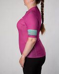 HOLOKOLO Cycling short sleeve jersey - RAINBOW LADY - pink