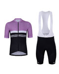 HOLOKOLO Cycling short sleeve jersey and shorts - SPORTY - white/pink/black