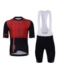 HOLOKOLO Cycling short sleeve jersey and shorts - AMOROUS ELITE - red/black