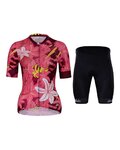 HOLOKOLO Cycling short sleeve jersey and shorts - PASSIONATE ELITE LAD - black/red