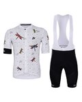 HOLOKOLO Cycling short sleeve jersey and shorts - ALIVE ELITE - black/white
