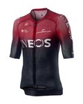 CASTELLI Cycling short sleeve jersey - INEOS 2020 - black/red