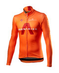 CASTELLI Cycling winter long sleeve jersey - INEOS GRENADIERS '21 - light blue/orange