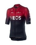 CASTELLI Cycling short sleeve jersey - TEAM INEOS 2019 - black/red
