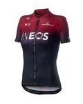 CASTELLI Cycling short sleeve jersey - TEAM INEOS 2019 LADY - red/black