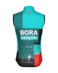 LE COL Cycling gilet - BORA HANSGROHE 2022 - red/black/green
