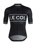 LE COL Cycling short sleeve jersey - SPORT LOGO - black/white