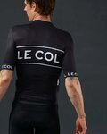 LE COL Cycling short sleeve jersey - SPORT LOGO - black/white