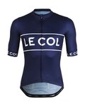 LE COL Cycling short sleeve jersey - SPORT LOGO - white/blue