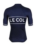 LE COL Cycling short sleeve jersey - SPORT LOGO - white/blue