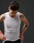 LE COL Cycling tank top - PRO AIR - white