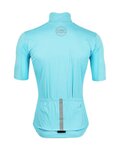 LE COL Cycling short sleeve jersey - PRO RAIN - light blue