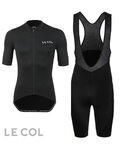 LE COL Cycling short sleeve jersey and shorts - HORS CATEGORIE II - black