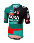 LE COL Cycling short sleeve jersey - BORA HANSGROHE 2023 SPORT REPLICA - red/black/green