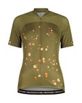 MALOJA Cycling short sleeve jersey - TRECIMEM. 1/2 LADY - green