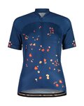 MALOJA Cycling short sleeve jersey - TRECIMEM. 1/2 LADY - blue