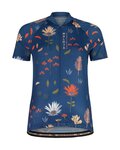 MALOJA Cycling short sleeve jersey - GANESM. AOP 1/2 LADY - blue