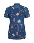 MALOJA Cycling short sleeve jersey - GANESM. AOP 1/2 LADY - blue