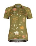 MALOJA Cycling short sleeve jersey - GANESM. AOP 1/2 LADY - green